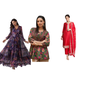 leriya fashion women's tunic plus kuta set – comfortable everyday wear ( combo pack of 3)